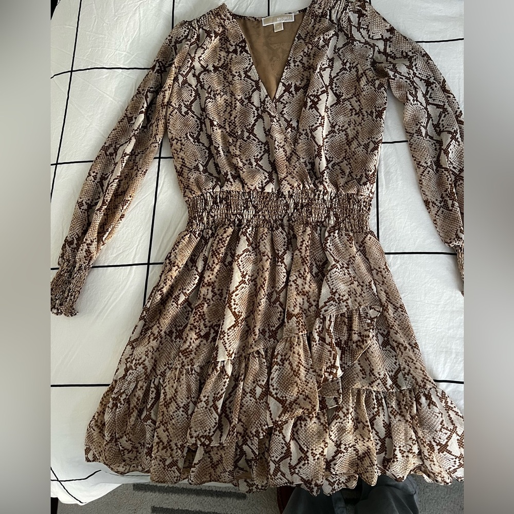 Michael Kohrs Snake motif Mini Dress Size M NEVER WORN